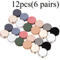 6 Pairs Seamless Fashion Scarf Clips Multi-Color Quick Shaping Minimalist Design Headwear Accessories for Women Qme 6 pairs random color