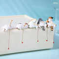 1 Aquarium Fish Tanks Ornament Miniature Figurines Tank Fishing Cat Qme A6