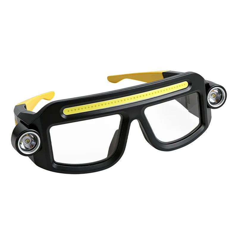 XTE Multi-function Glasses Light USB Rechargeable Long-lasting Qme WHITE