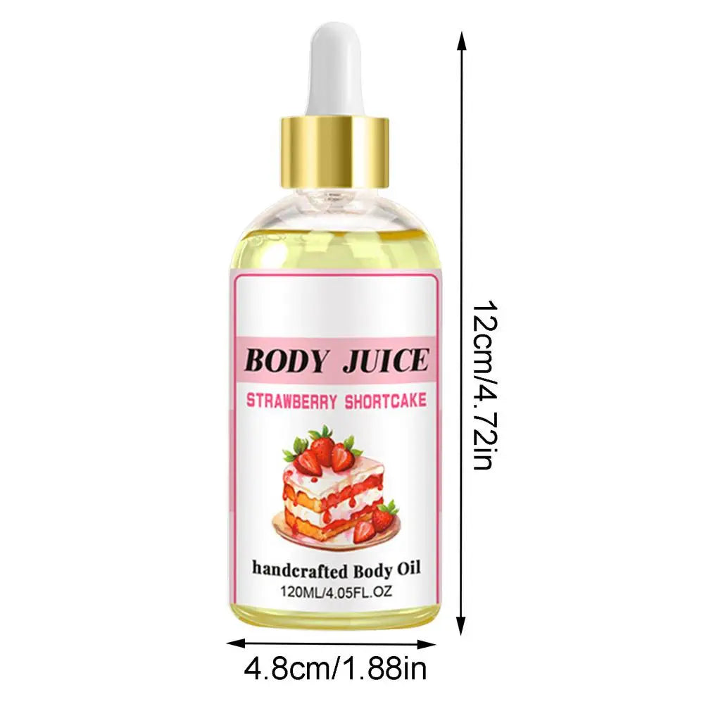 120ml Non-Greasy Moisturizing Soothing Oil Body Juice Oil Facial Body Massage Moisturizing Diffuser Aromatherapy Face Body Oil Qme strawberry flavor China Mainland