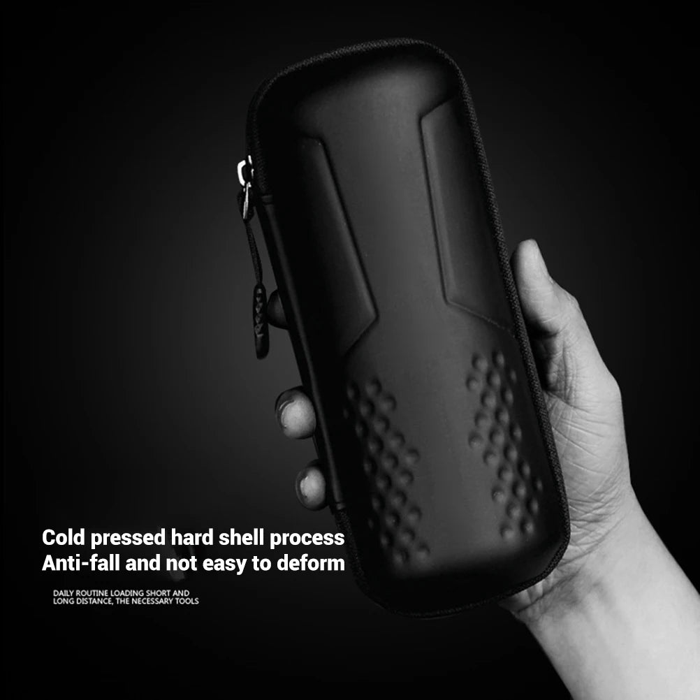Cycling Tool Bag Bike Tool Bag Capsule Shaped Waterproof Hard Shell Closure for MTB Road Bike for Long Distance Riding Qme