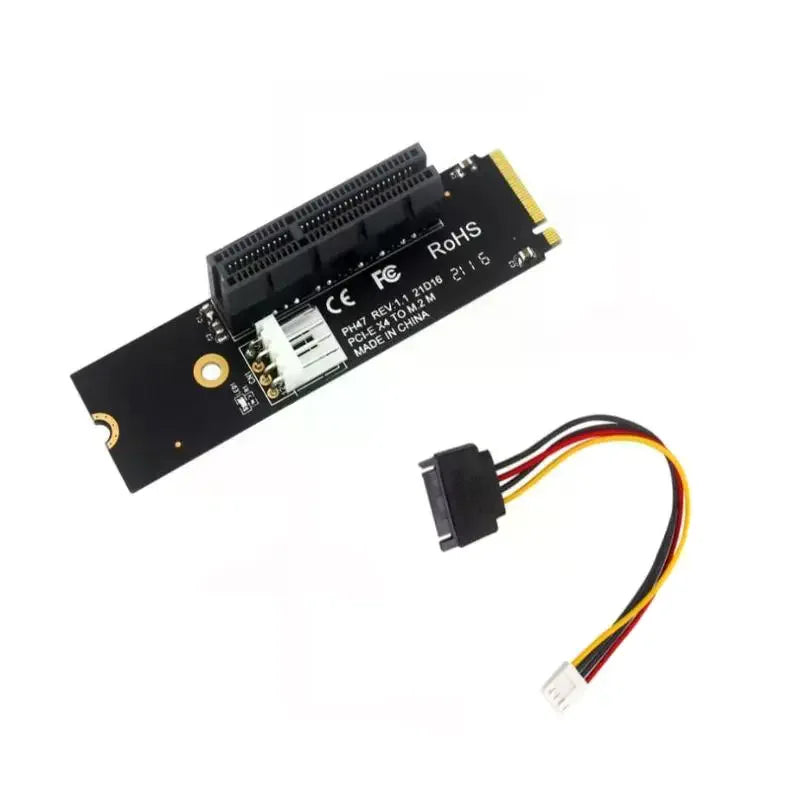 M 2 Key-m PCIe 4 0 X4 Converter Compatibility Riser Adapter Card Qme