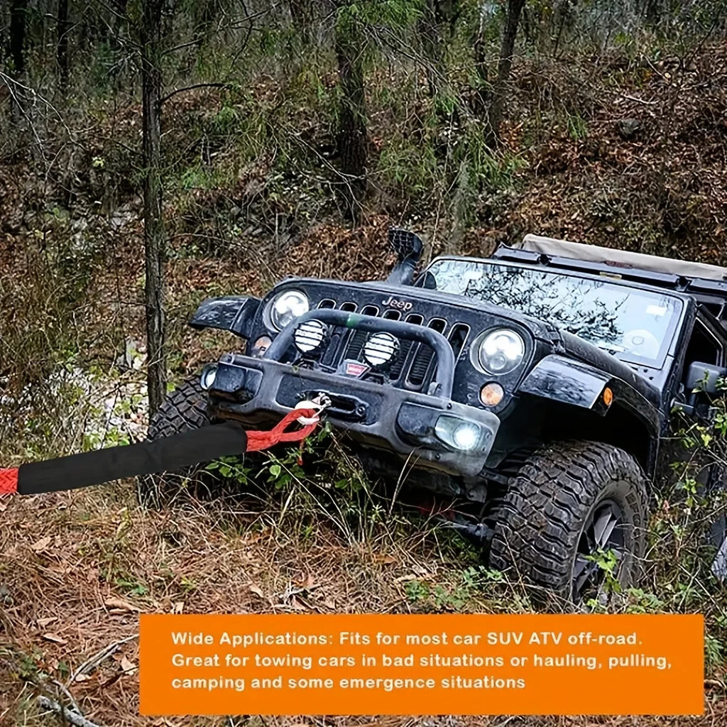 45000lbs Aluminum Recovery Ring Set Rugged Shackles Off-road Trailer Accessories, for ATV UTV SUV Truck Vehicle Recovery Qme