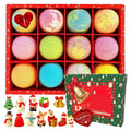 Christmas Bath Ball Aromatherapy Relax Stress Exfoliating Moisturize Qme China Mainland set 01
