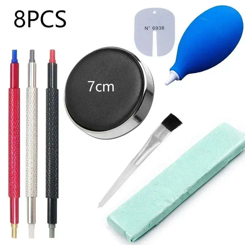 1/5/8pcs Watch Dust Air Blower Pump Rubber Cleaning Wristwatch Parts Cleaner Brush Tool Cleaning Suit Watch Repair Tool Care Kit Qme 8PCS
