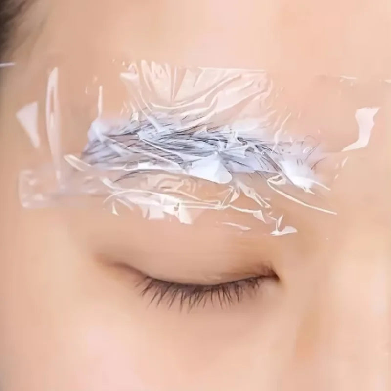 Plastic Cover Wrap Film For Eyelash Plant Eyebrow Tattoo, Disposable Plastic Wrap For Permanent Make Up Tattoo Clear Wrap Qme