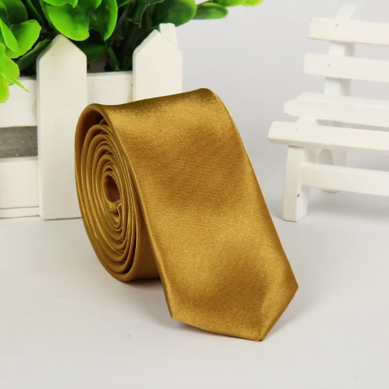 Men Tie Silk Polyester Necktie Classic Formal Solid Plain Pink Black Qme st-1