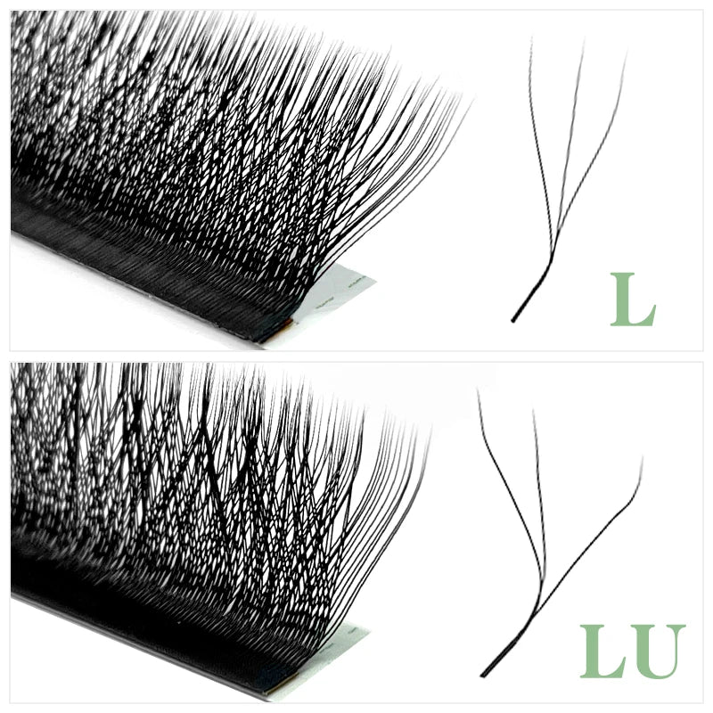 NATUHANA W Lashes Extension L LU M Curl Individual Mink YY 3D Qme
