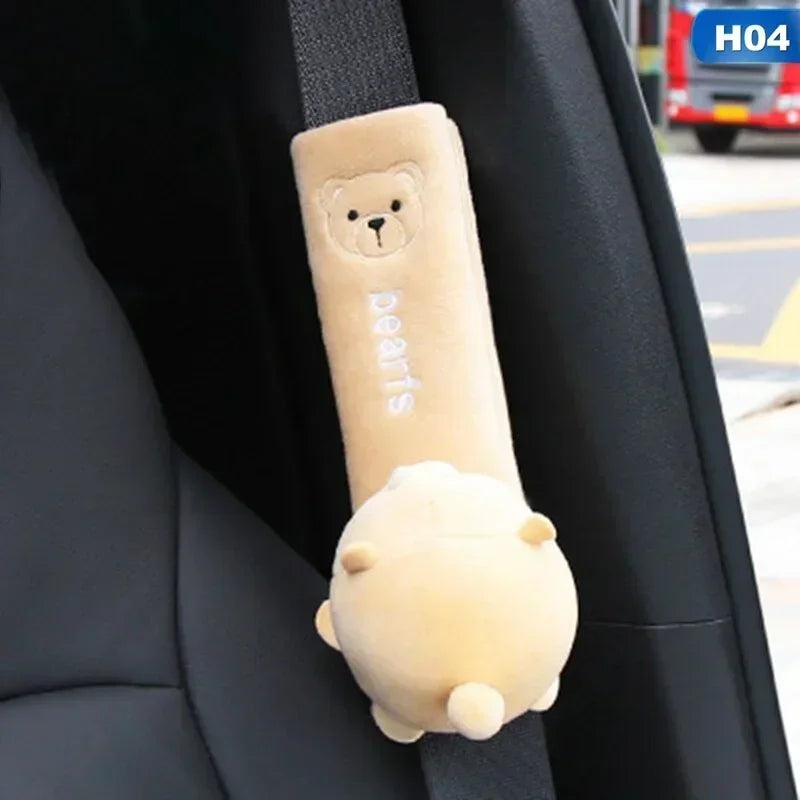 1pcs Cute Animal Car Seat Belt Pads Universal Car Seat Shoulder Strap Pad Cushion Cover Car Belt Protector Safety Belt Cover Qme