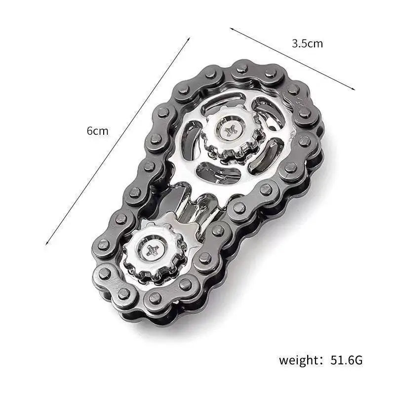 Sprockets Flywheel Fingertip Gyro Fidget Spinner Antistress Metal Qme