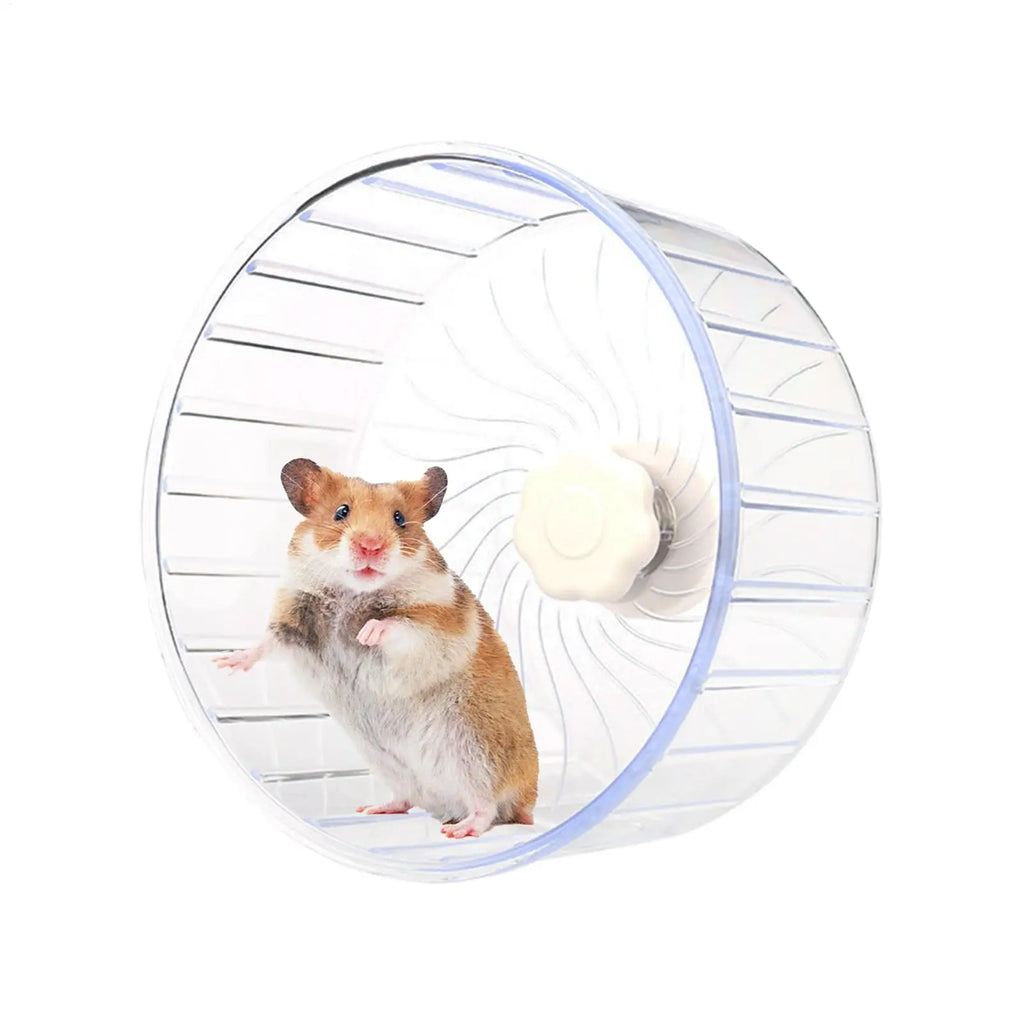 Silent Hamster Wheel Small Double-Bearing Quiet Spinner Gerbil Small Animals Running Wheel for Mice Dwarf Animals Pets Cage Qme