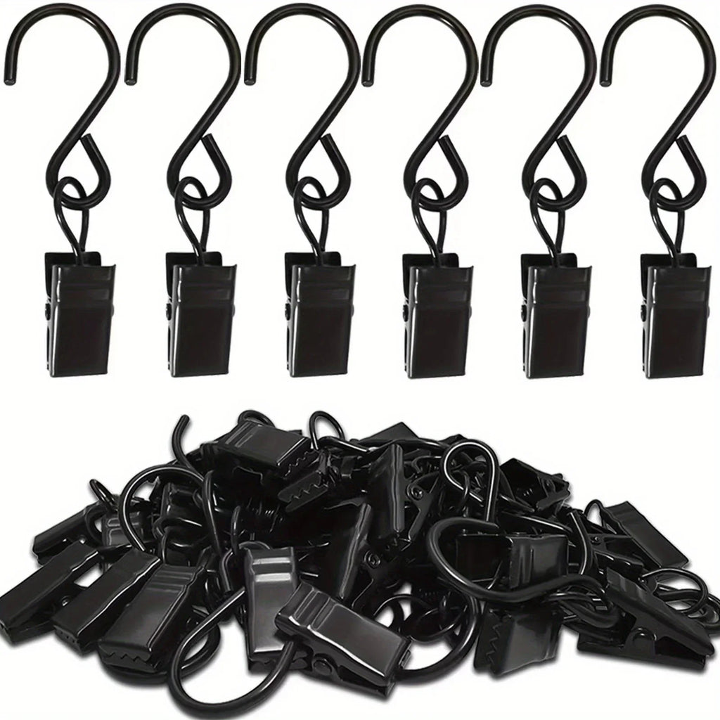 20pcs Of S-shaped Hooks for Curtains, Hangers for Draining Sinks And Camping Tents, Art And Craft Displays, Qme
