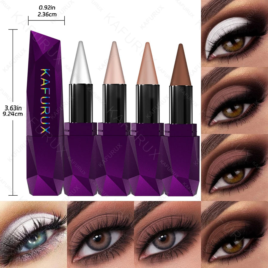 4 Colors Matte Eyeshadow Stikc Eye Shadow Pen Waterproof Nude Makeup Qme