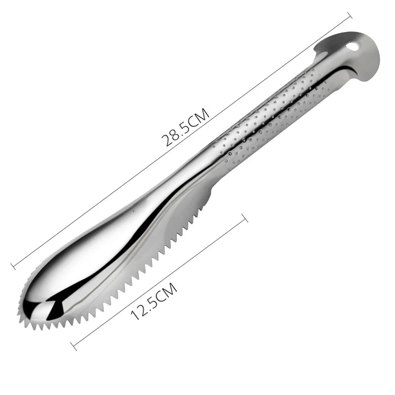 Stainless Steel Fish Scale Scraper Fast Remove Cleaner Peeler Skin Qme 02