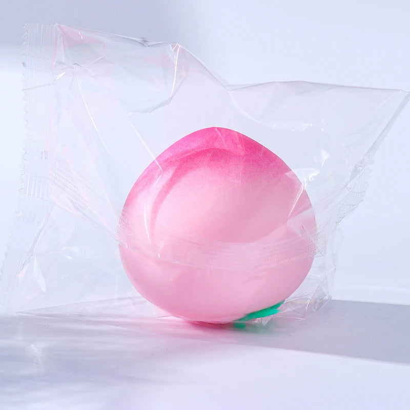 Anti-stress Peach Toys Slow Rising Fruit Squeeze Toy Funny Stress Qme Pink