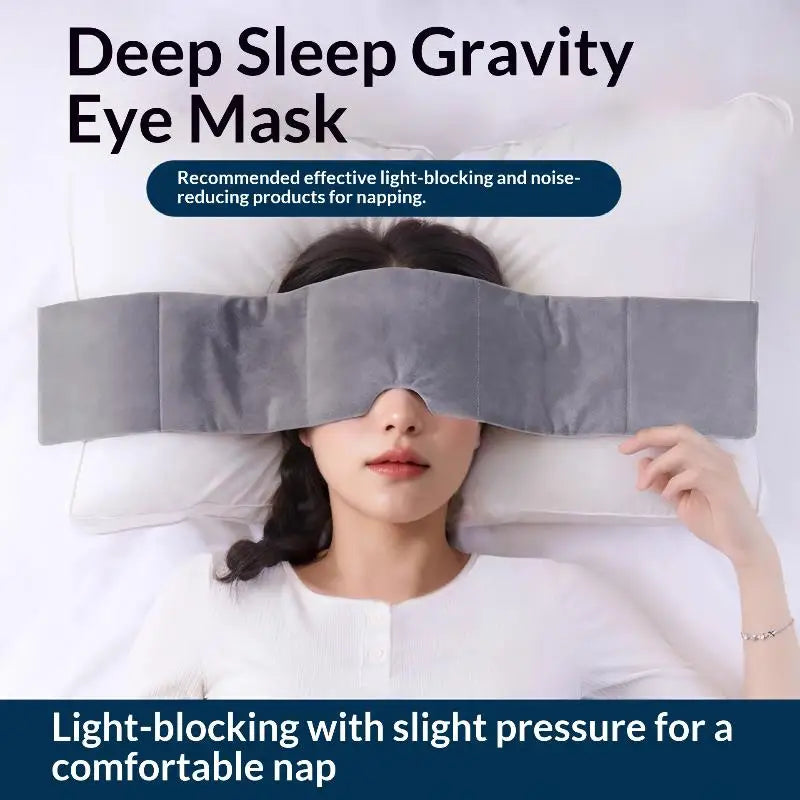 Relaxation Tool Gravity Sleep Mask Weighted Eye Light Blocking Qme