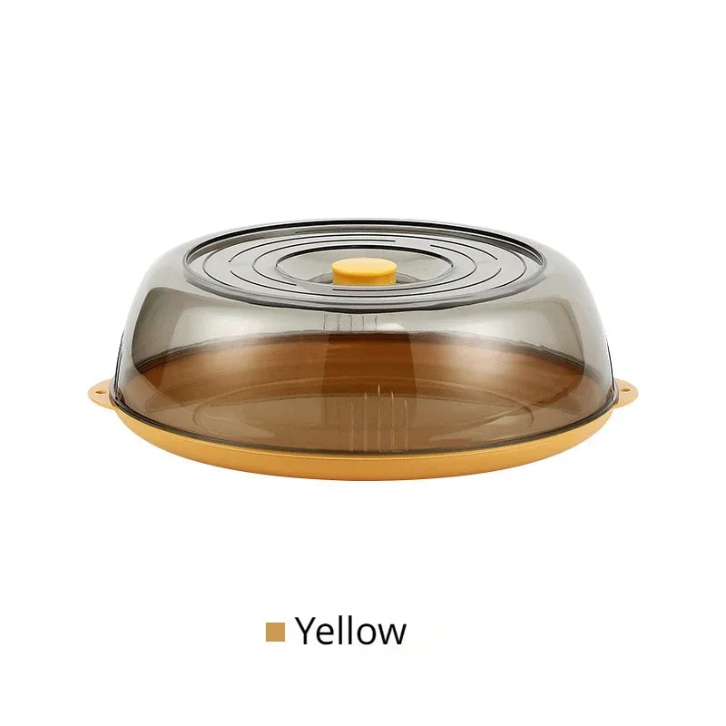 Kitchen Food Cover Insulated Vegetable Cover Multi-layer Transparent Dust-Proof Insect Food Insulation Cover Household Gadgets Qme Yellow