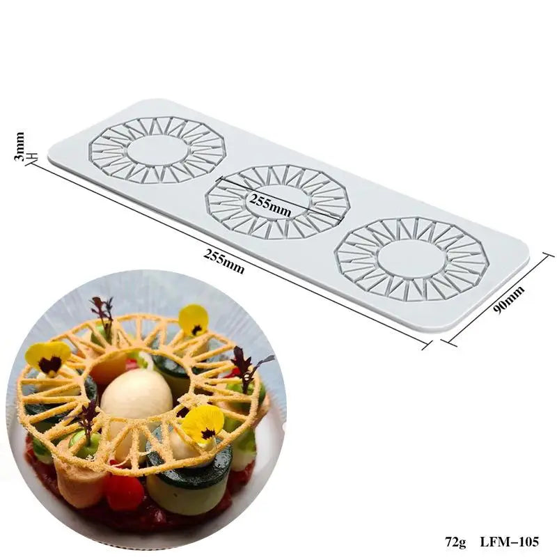 Silicone Fondant Molds Chocolate Mold Sugar Craft Gum Decorative Lace Qme LFM105