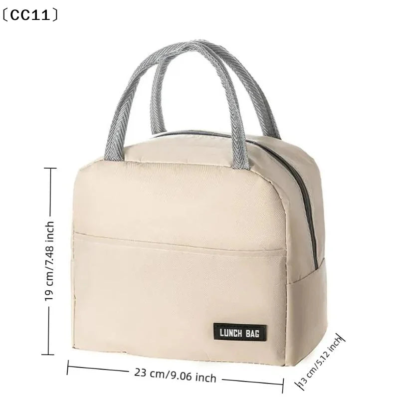 Portable Lunch Box Bag Solid Thickened Thermal Insulation Suitable Qme