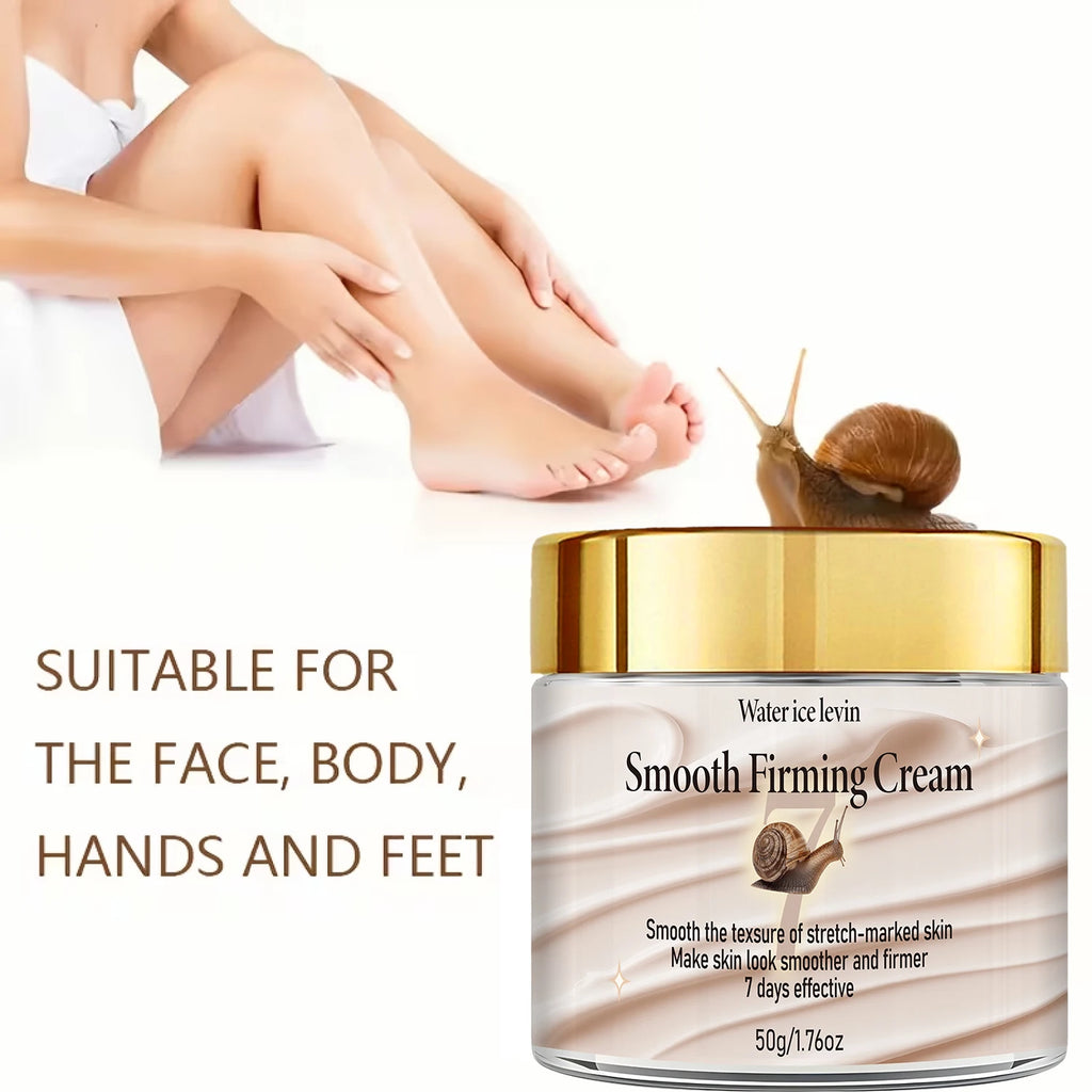 Snail Retinol Firming Cream - 7 Days Effective, Collagen & Shea Butter Infused, Smooth Stretch Marks & Firm Skin Qme