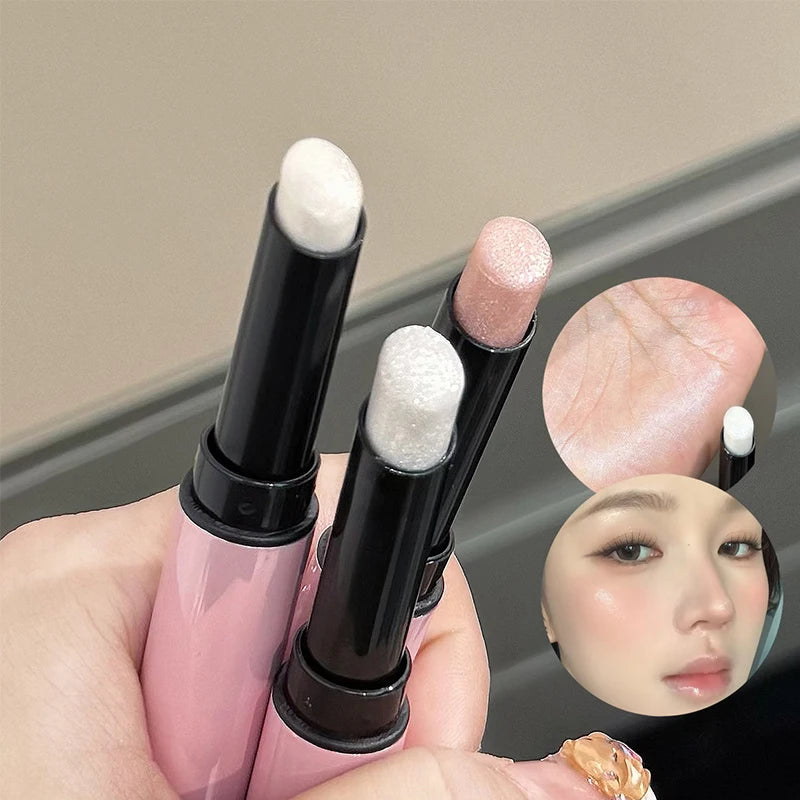 CACE 4 Colors Pearlescent Eye Shadow Eyeliner Stick Glitter Waterproof Long-Lasting Eyeshadow Makeup Non-smudge Eyeliner Pencil Qme