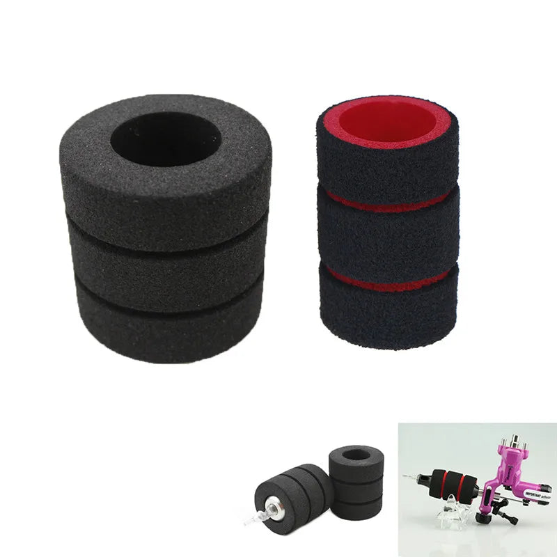 35 Memory Foam Tattoo Grip Cover Pen Machine Black Qme