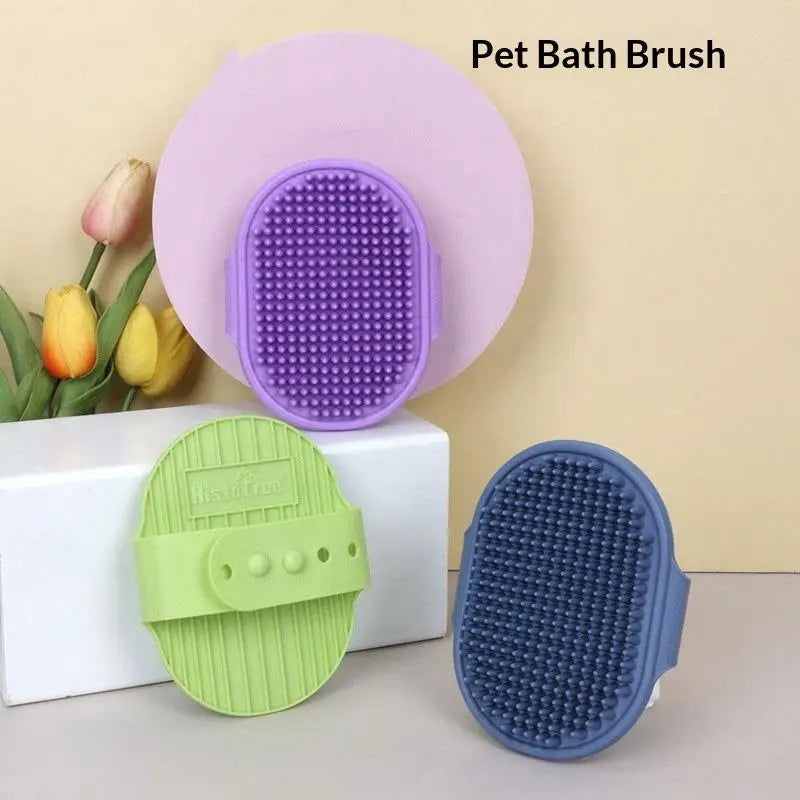 Adjustable Strap Hair Remover Brush Pet Bathing Tools Bath Dog Cat Qme