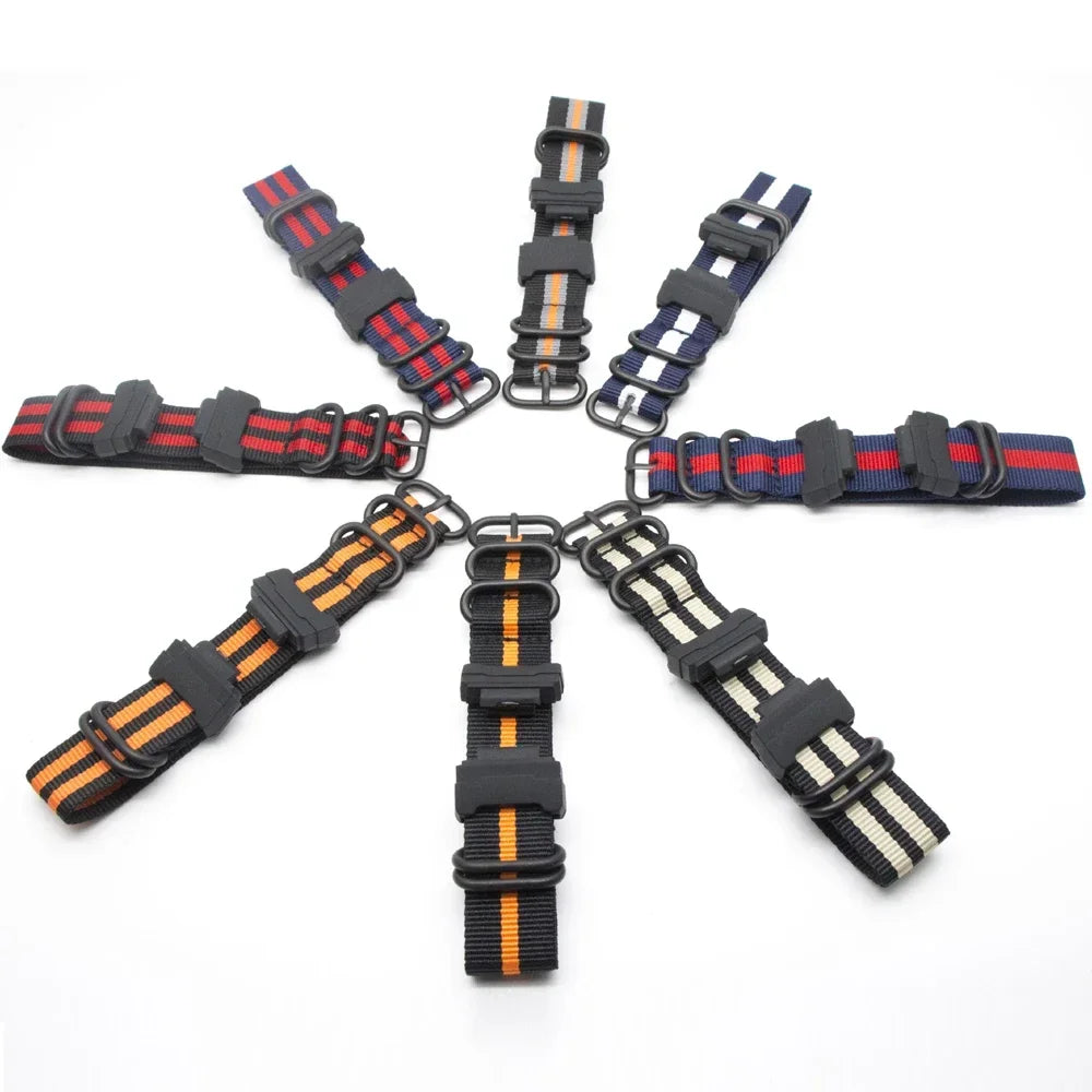 For Casio G-Shock Nylon Band Replacement 22MM Canvas Strap Sport Watch Accessories Men's Bracelet Qme