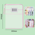 A4 Stationery Storage Bag Double-layer Mesh Zipper Large Capacity Qme A4