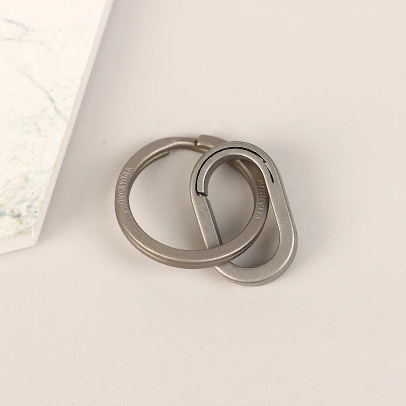 Titanium Alloy Mini Key Ring Connection Buckle Universal Joint Qme
