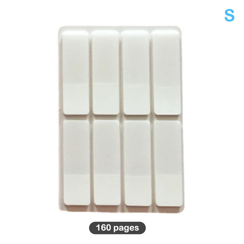 Frosted Pure White Index Stickers Transparent Label Students DIY Qme S