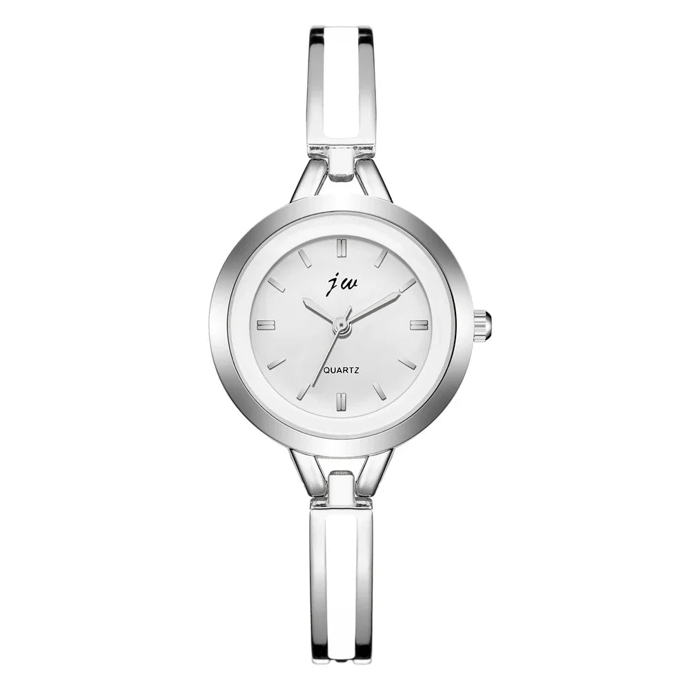 Fashion Stainless steel Bracelets quartz watch women Qme