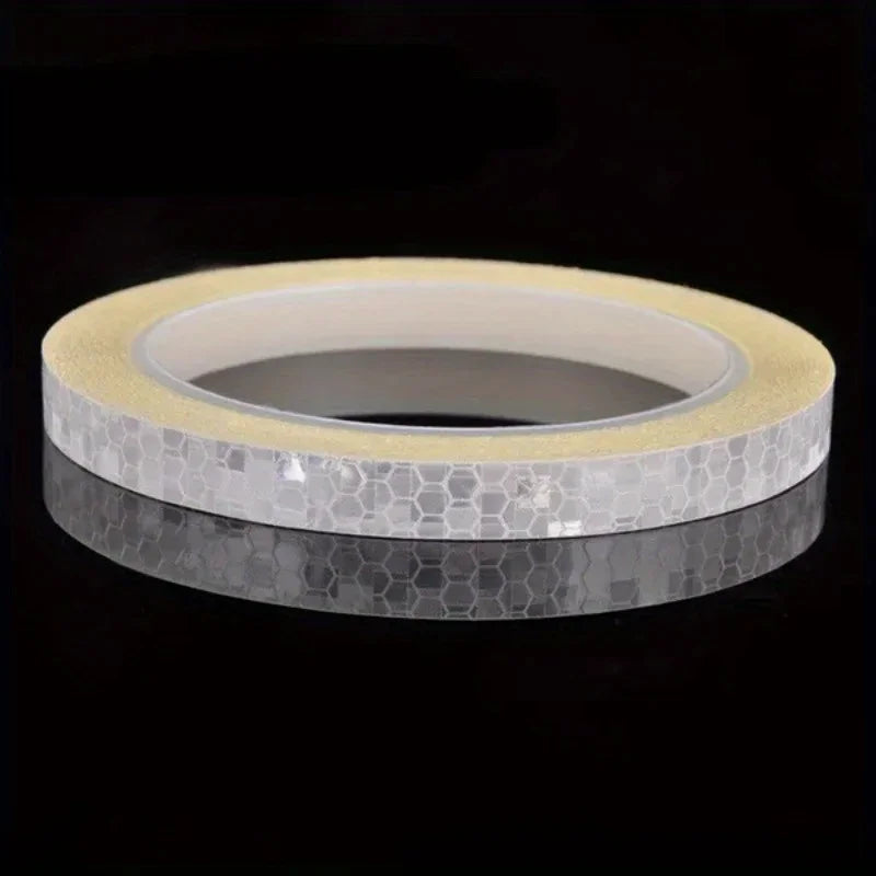 Nighttime traffic safety warning, reflective safety stickers, reflective tape signs, nighttime visibility warning tape Qme
