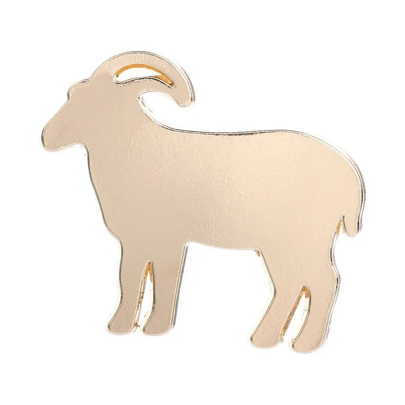 Arabic Muslim Eid Decor Brooch Metal Enamel Lapel Pin Moon Sheep Mosque Pomegranate Pattern Ramadan Festival Gift Badge Qme Style4
