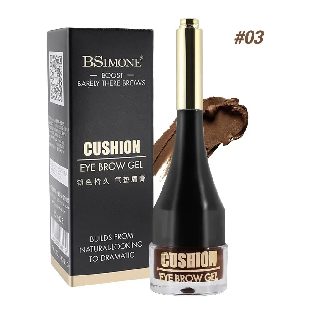 4 Colors Brown Black Eyebrow Cream Enhancers Waterproof Long-lasting Air-cushion Dye Brows Gel Tinted Makeup Liquid Eyebrows Qme 03