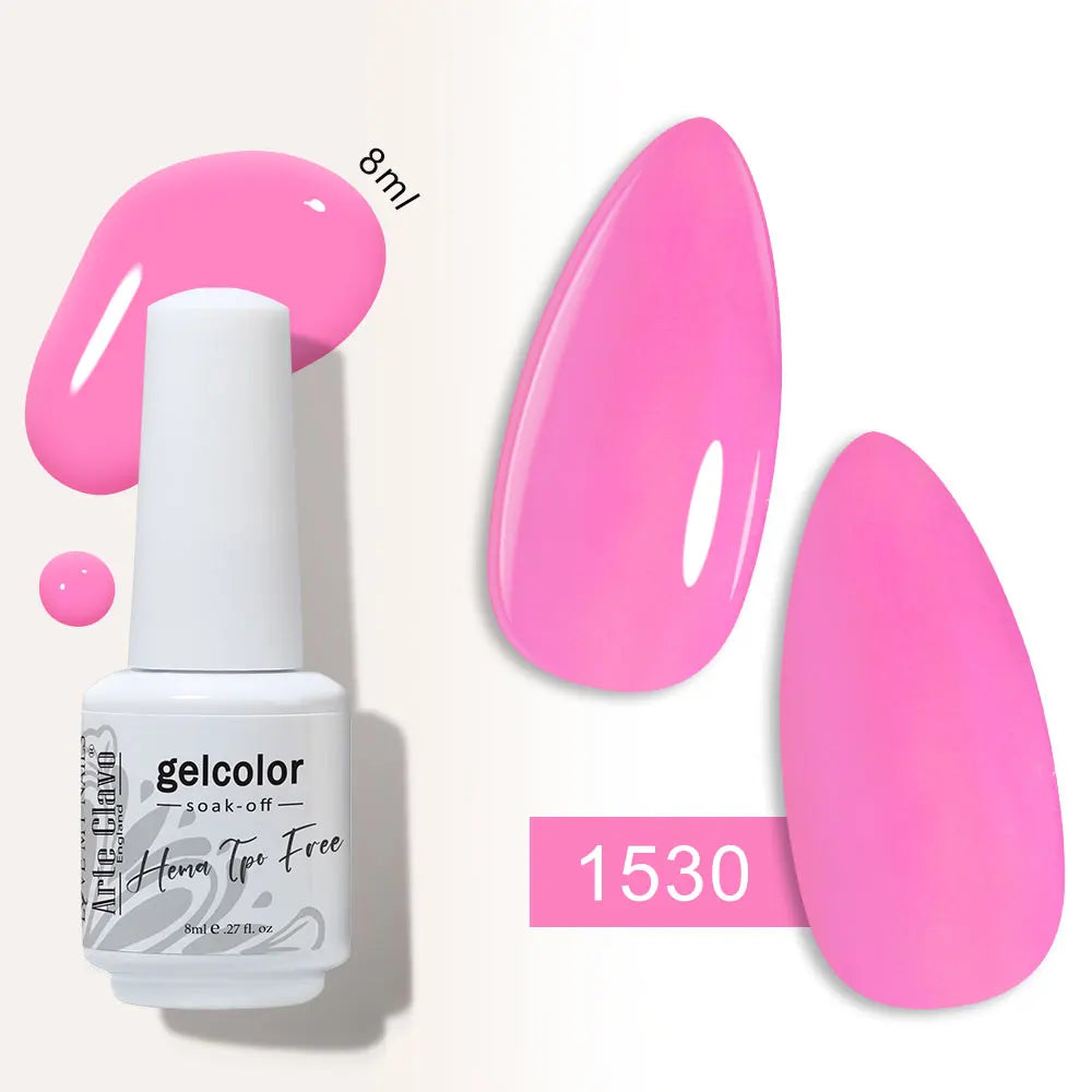 Arte Clavo Semi-permanent Gel Nail Varnish 180 Colors Semipermanent