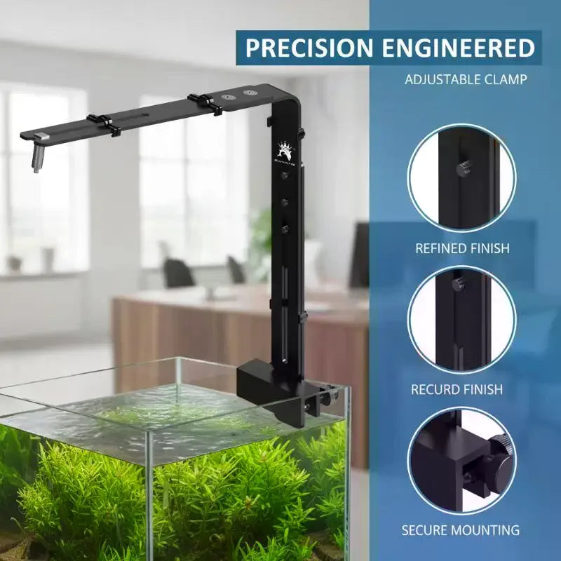 Fish Light Holder Aluminum Alloy Lamp Stand Adjustable Versatile Qme