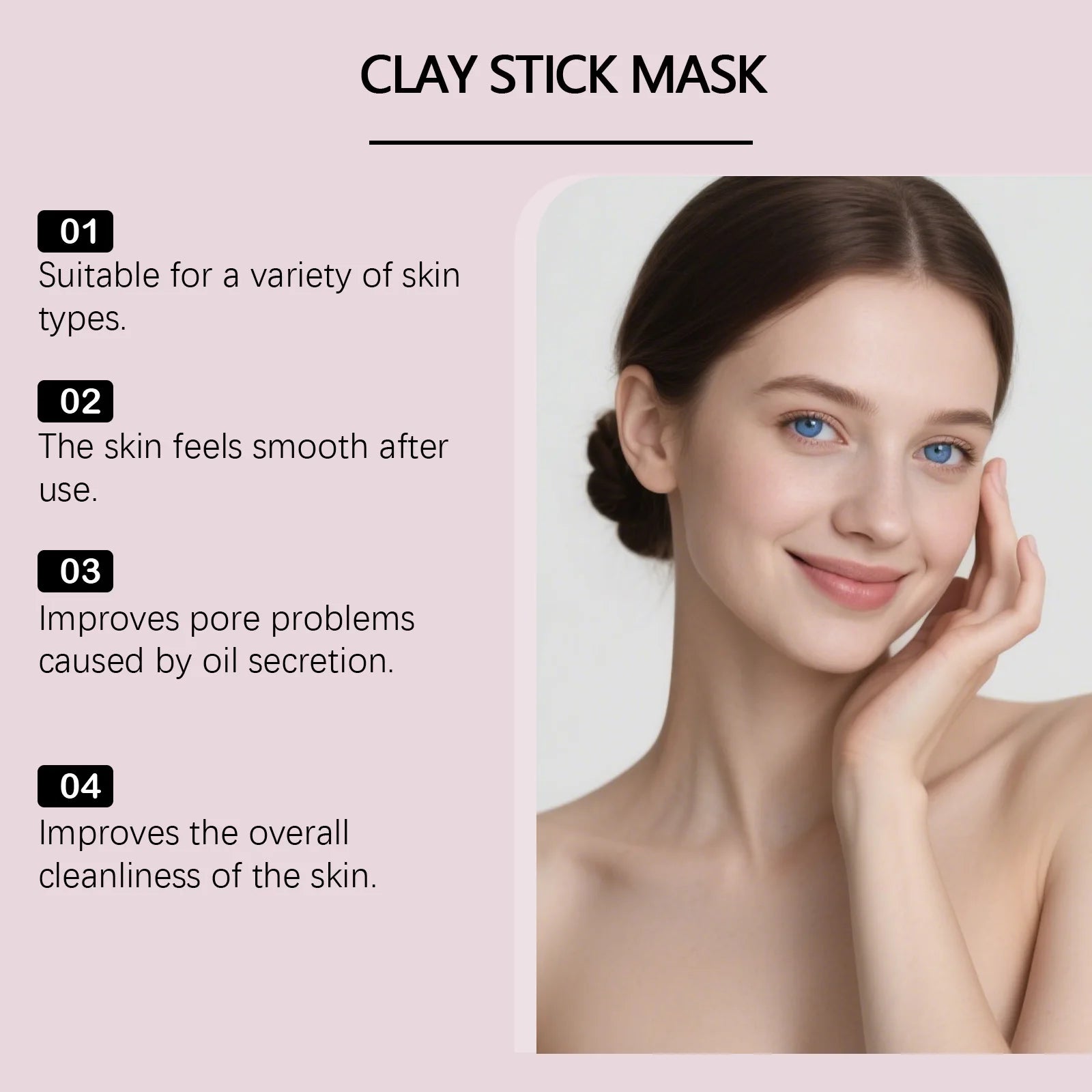Centella Asiatica Mud Stick Mask Deep Cleansing Pore Minimizer Blackhead Removal Brightening Hydrating Soothing Facial Care Mask Qme