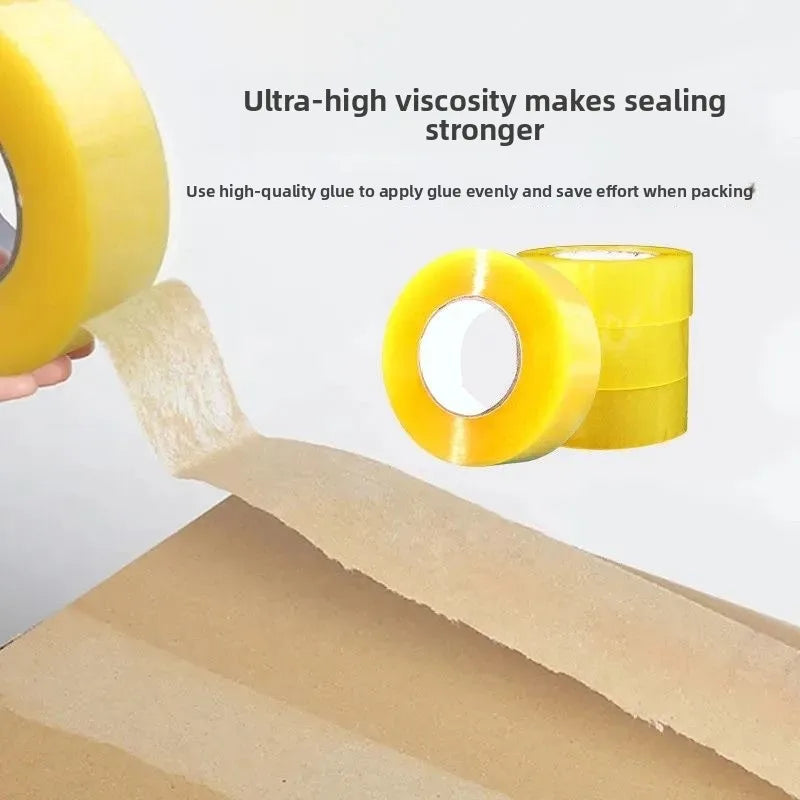 4.5CM×70M High Viscosity Clear Packing Tape - Strong Adhesive, for Carton Sealing & DIY Mounting Fixing Qme