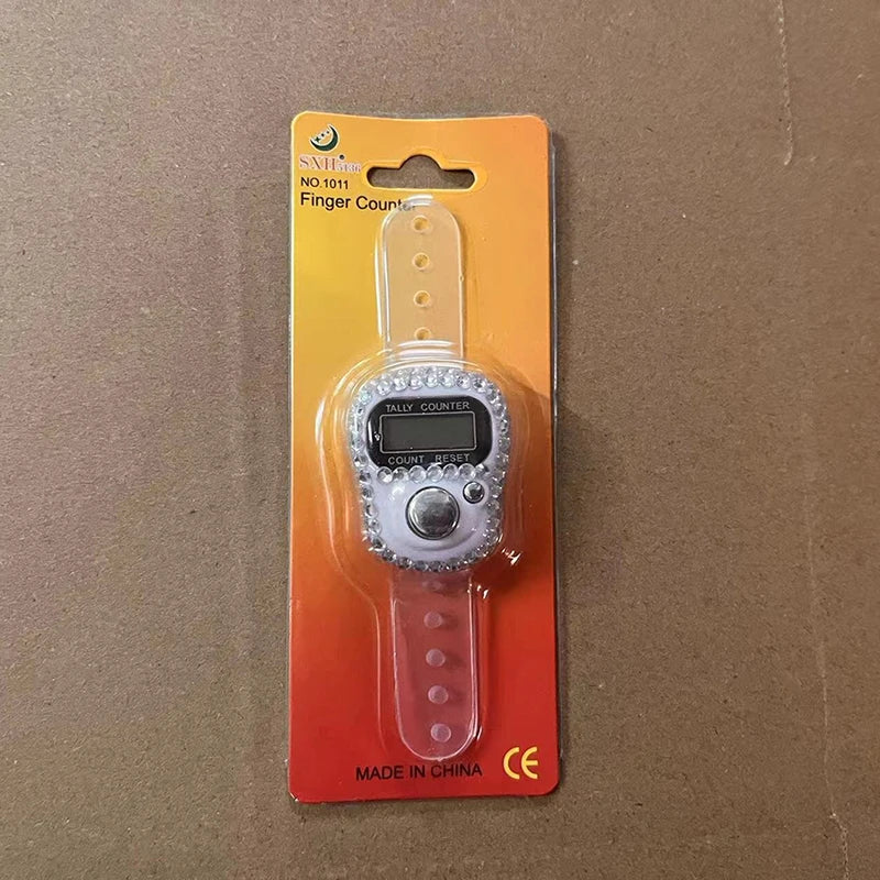 Electronic Finger Counter Ring Click Portable Resettable Digital Qme A2