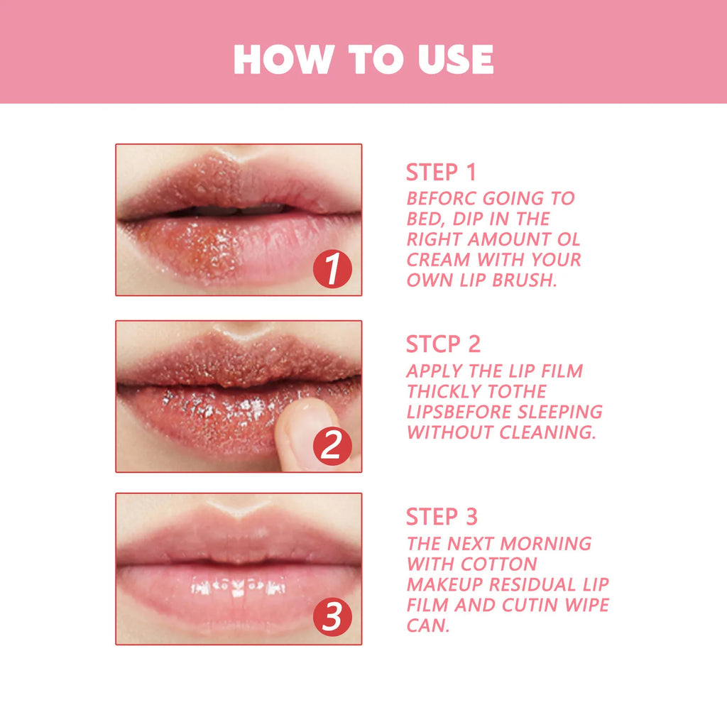 Peach Lip Scrub Moisturizing ＆ Moisturizing Lips Preventing Drying ＆ Cracking Diminishing ＆ Improving Dark Skin Around Lips 30g Qme