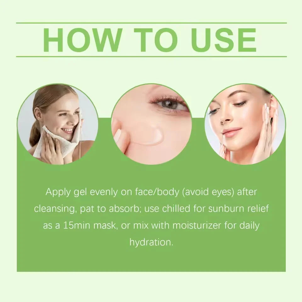 Aloe Exfoliating Gel Facial Deep CleansingPore Shrink Pore Cleansing Skincare Whitening Moisturizing Repair Facial Scrub Cream Qme