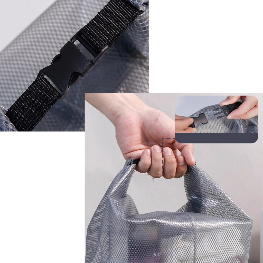 2-Pack Waterproof Travel Toiletry Bags Makeup Organizer Clear EVA Storage Pouch with Large Opening for Swimming Easy Carry Qme