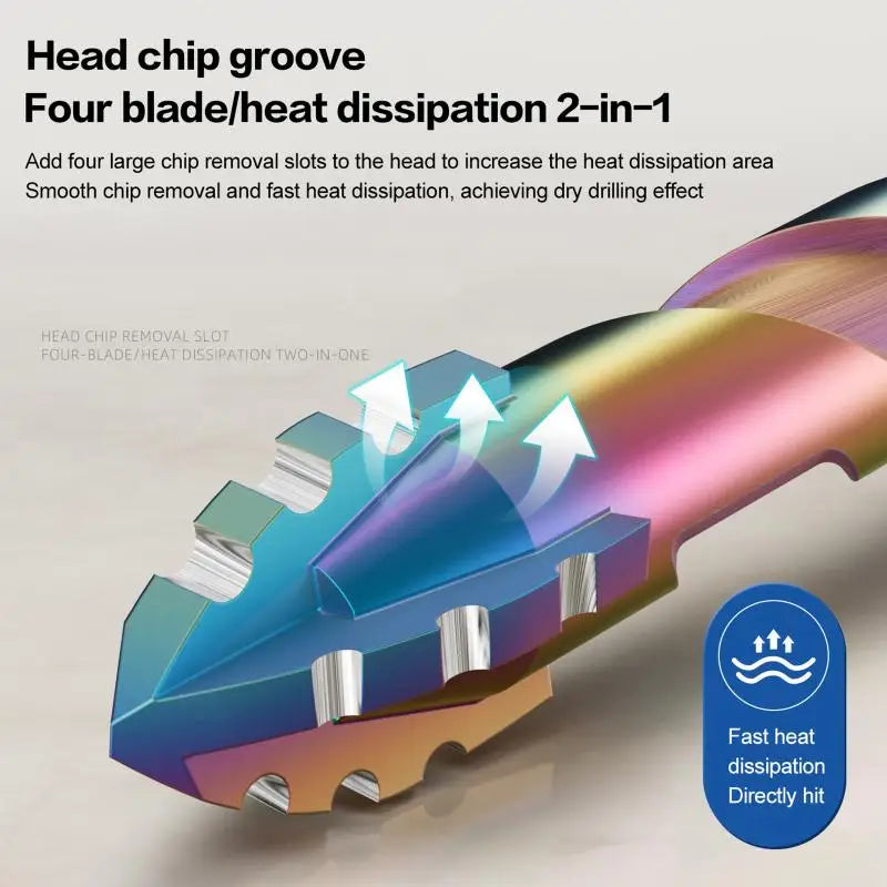 Tiles Concrete Metal Ceramics Drill Bits Tools 6- Four-edge Serrated Qme