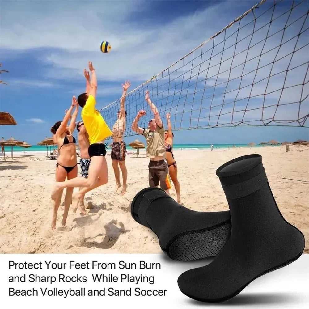 5mm Neoprene Diving Socks Wetsuit Surf Shoes Thermal Quick Dry Non-slip Swimming Boots Aqua Shoes Warm Beach Sock For Men Women Qme