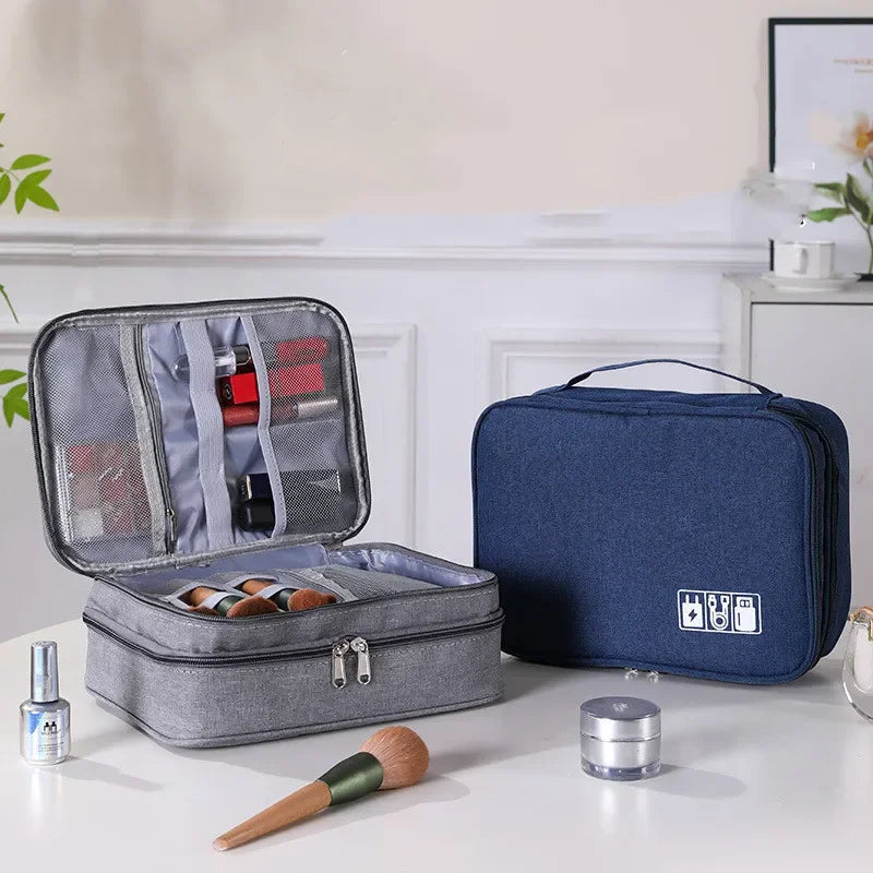 Portable Waterproof Digital Electronic Organizer Cable Storage Bag USB Data Line Charger Plug Storage Bag Travel Cable Organizer Qme