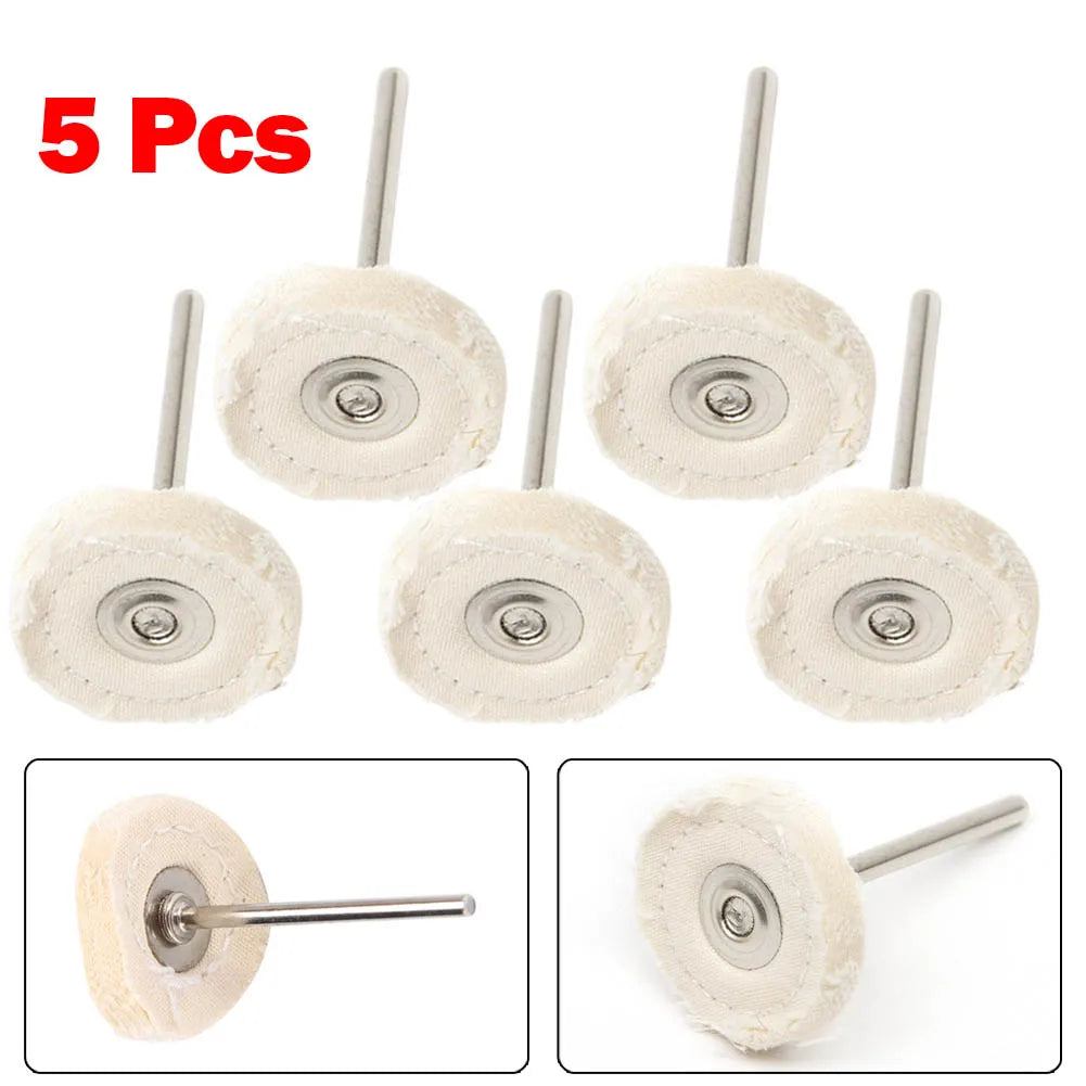 5 X Polishing Cloth Wheel Buffing Pad Polisher Tool Grinding Head For Jewelry Grinding Pad 4mm Thickness Abrasive Tool Qme