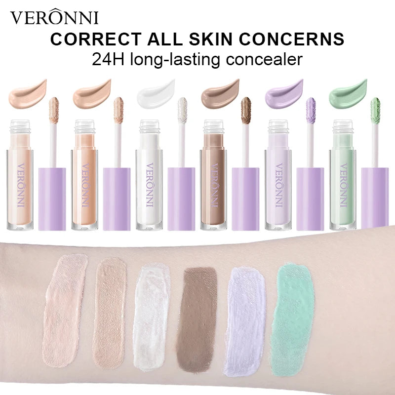 VERONNI Under Eye Concealer Full Coverage Liquid Dark Circles Qme