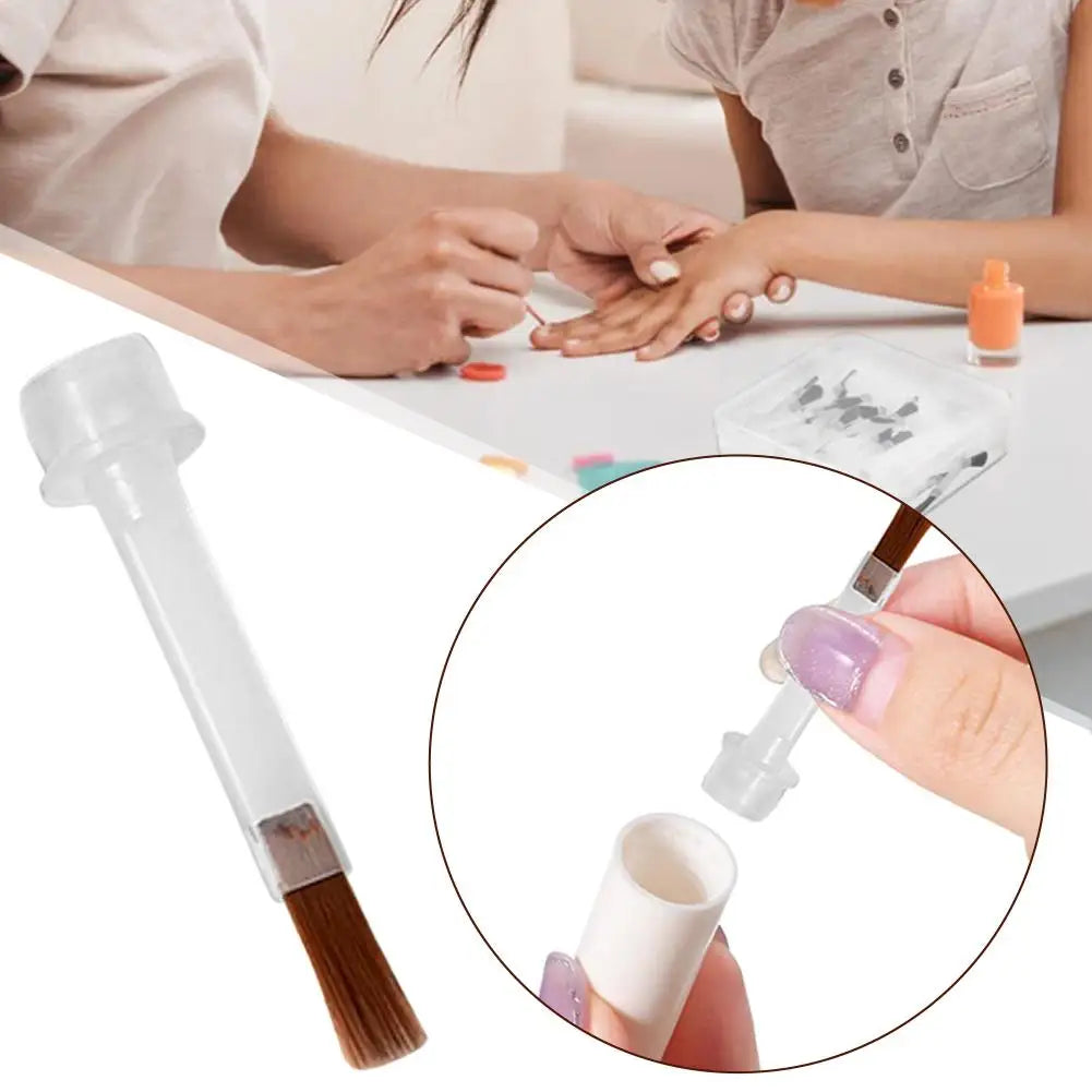 1 Disposable Nail Polish Brush Bottle Replacement Soft Bristles Qme