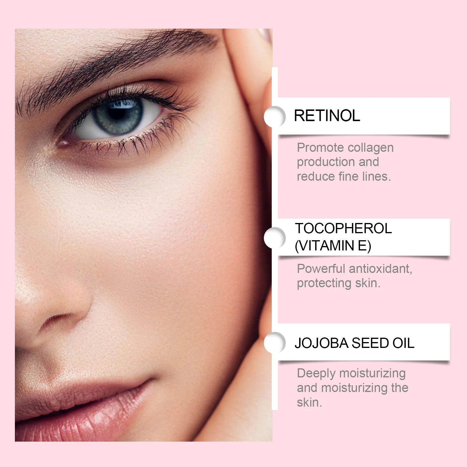 Retinol Eye Balm Lifting Firming Eye Contour Fade Fine Lines Eye Bags Remover Moisturizing Nourishing Eye Cream Stick Skin Care Qme
